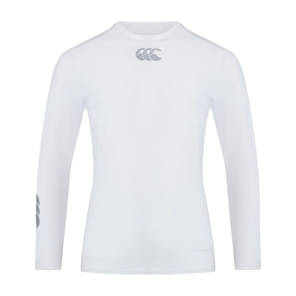 Canterbury Childrens/Kids Thermoreg Long-Sleeved Base Layer Top / White